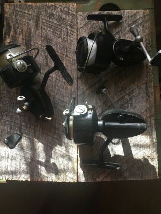 3 Vintage Mitchell 300 Spinning Spin Fishing Reels Made In France