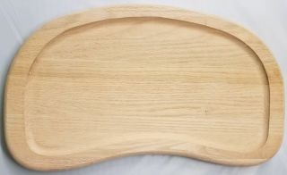 Solid Grooved Red Oak High Chair Tray wood antique seat baby toddler infant chil 6