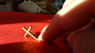 12K Gold Filled Cross Pendant - Antique Vintage Crucifix 3