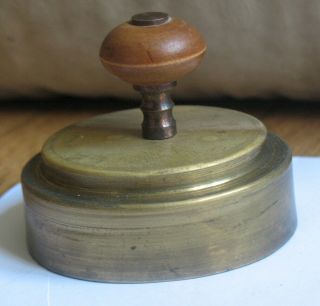 Russian Cover Cap Lid Brass 75mm Samovar Coffee Tea Water Urn Knob Wood Grip