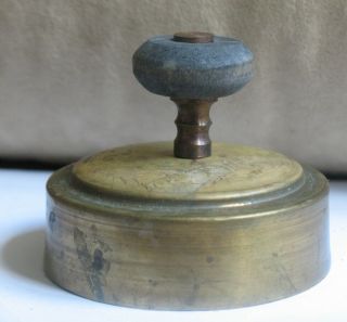 Russian Cover Cap Lid Brass 70mm Samovar Coffee Tea Water Urn Knob Wood Grip