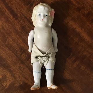 Vintage Bisque Jointed Doll Made In Japan 5 1/2”