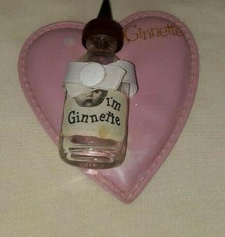 Vintage Vogue Ginnette Doll Orig.  Heart Pillow & Name Bottle $13.  99