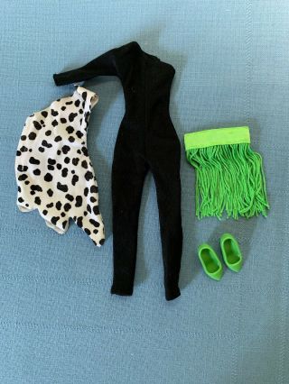 Vintage Jem Hasbro Outfit Gimme Gimme Gimme Complete Green Shoes