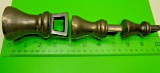 ANTIQUE 1700 GEORGIAN EARLY 1800 BRONZE SET THREE 2 1 1/2 lb BELL SCALE WEIGHTS 6