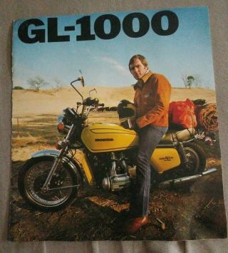 Vintage 1976 Honda Gl - 1000 Dealer Sales Brochure