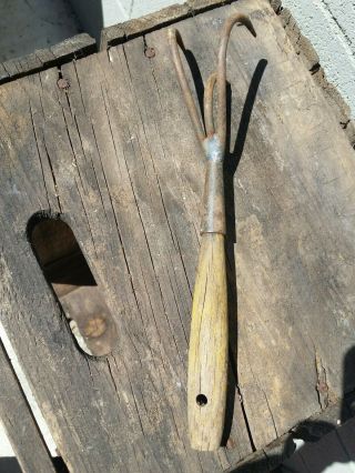 Vintage Garden Hand Tool Fork Claw Cultivator
