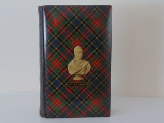 Antique Victorian Tartan Ware Book Of Sir Walter Scott 