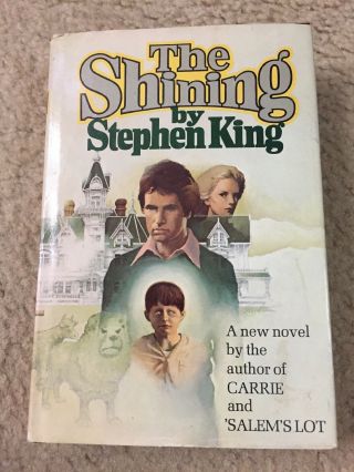 Vintage 1977 Stephen King The Shining Book - W/ Dust Jacket - Book Club Edition