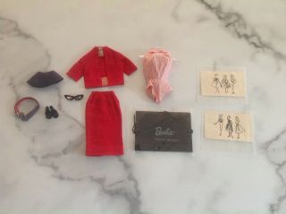 Vintage Barbie Clothes Busy Gal W/accessories 981