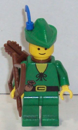 Lego Classic Castle Forestmen Robin Hood Vintage Archer Minifigure Woodsman