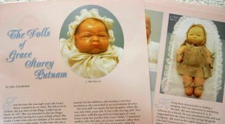 5p History Article & Pics - Antique Grace Putnam Bye - Lo Fly - Lo Baby Dolls