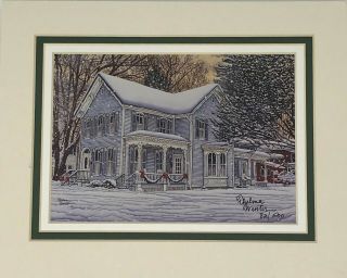 Thelma Winter " Hometown Holiday " Vintage Art Print Signed And Numbered