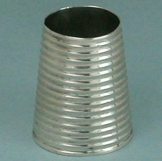 Antique Sterling Silver Sewing Thimble Finger Guard English Circa 1870