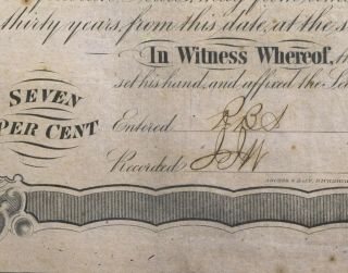 Antique 1863 CSA Confederate $1,  000 Govt Bond - SC - 22 3