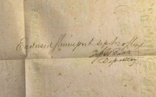 Antique 1863 CSA Confederate $1,  000 Govt Bond - SC - 22 5