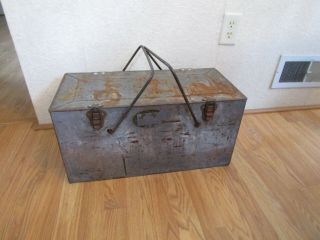 Antique Barclay Ice Box - Cooler Chest