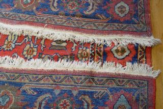 Antique Hand Knotted Wool Ma hal Oriental Rug 8 ' 10 