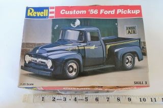 1/25 Vintage 1996 Revell Model Car Kit 1956 Custom Ford Pickup Truck Skill 3