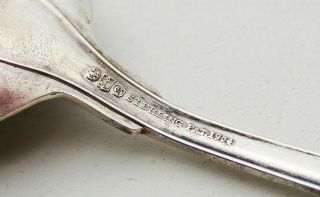 Antique Vintage Signed Gorham Old French Sterling Silver Soup Spoon 4