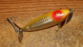VINTAGE HEDDON WOUNDED SPOOK/YELLOW SHORE 2