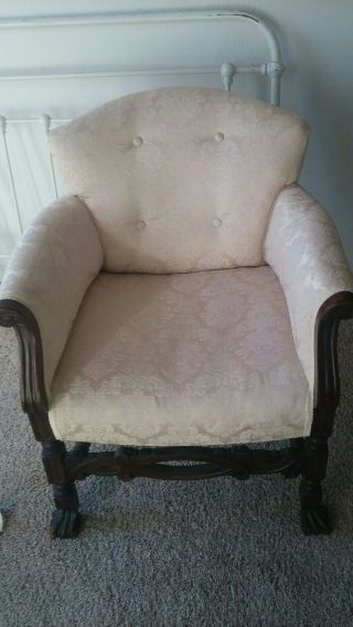 Antique Chair Upholstery Wood Design Very Well Made