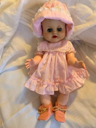 Vintage Betsy Wetsy Molded Hair Doll With Clothes