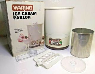 Vintage Waring Ice Cream Parlor Maker Cf5201 Machine Kitchen Mixer Antique