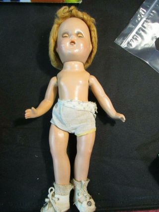 13 " Antique Composition Doll Creepy Scary Halloween Prop