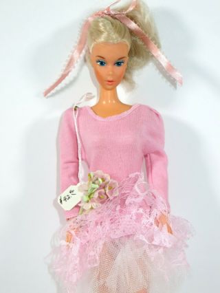 Dressed Barbie Doll Vintage In Ballerina Dress