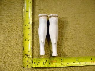 2 X Excavated Vintage Victorian Doll Binding Legs Age 1860 Kister 2.  6 " Art 1442