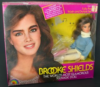 Brooke Shields Teenage Doll Vintage 1982 Ljn 11 " Box Boots Ring Brush Stand