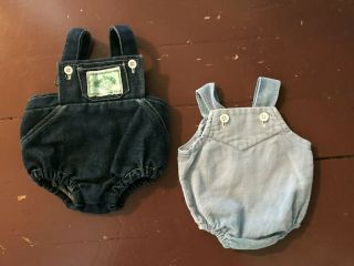 Vintage Cabbage Patch Kids Doll Clothes Rompers Denim And Corduroy