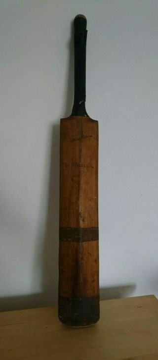 Vintage Antique Cricket Bat Full Size Gunn And Moore Extra Special Treble Spring