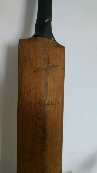 VINTAGE ANTIQUE CRICKET BAT FULL SIZE GUNN AND MOORE EXTRA SPECIAL TREBLE SPRING 2