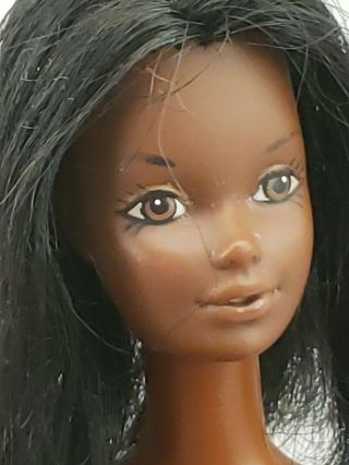 Vtg Sunsational Malibu Christie Barbie Doll Steffie Face Nude Only Guc Hair Cut