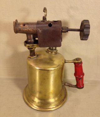 Antique Turner Brass And Copper Blow Torch Sycamore Ill