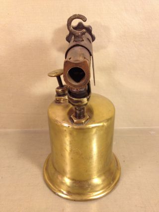 Antique Turner Brass and Copper Blow Torch Sycamore ILL 3
