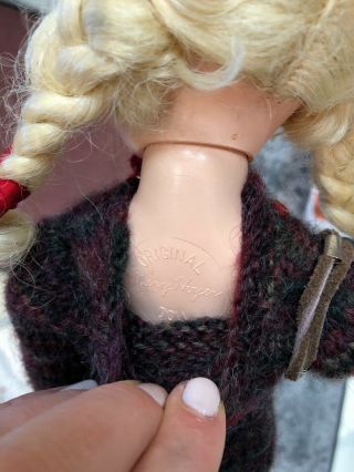 Vintage 14” Mary Hoyer Doll Cute Ski Outfit Hard Plastic 6