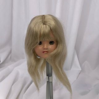 Doll Parts - Ideal Toni - Head Blonde Blinking Bangs Long Hair Red Lips 14 "