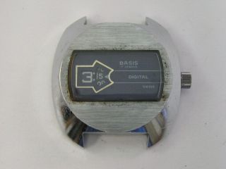 Vintage Basis Direct Read Jump Hour Watch 1970 