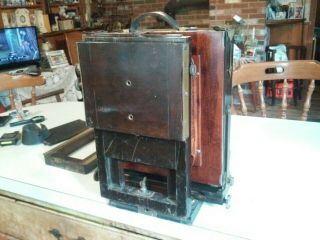 Antique Agfa Ansco Folding Wooden Camera with much more 10