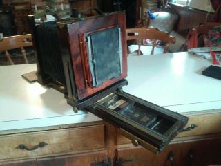 Antique Agfa Ansco Folding Wooden Camera with much more 3