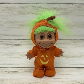 Russ Troll Doll Halloween Pumpkin Jack O Lantern Suit 4.  5 "