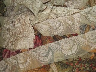 3 Yd Antique Vintage French 1920 