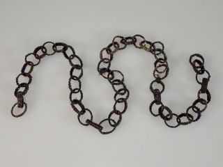 Antique Victorian Mourning Hair Jewelry Chain - 56193