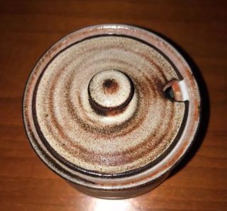 Antique Adirondack Blue Mountain Pottery Salt Glazed Sugar Bowl 2