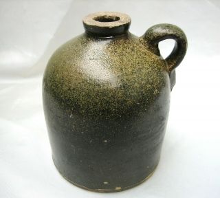 Antique Stoneware Whiskey Jug Meyer Texas Pottery ? 2