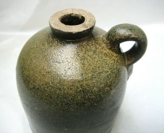 Antique Stoneware Whiskey Jug Meyer Texas Pottery ? 6