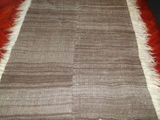RESERVED antique Turkish Blanket /flokati tulu filikli rug hand - knotted Shaggy 5